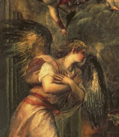 Annunciatie (detail) door Tiziano Vecelli